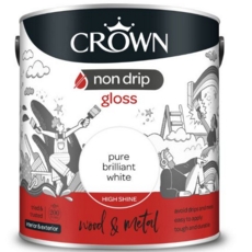 CROWN RETAIL NON DRIP GLOSS BRILLIANT WHITE 2.5LITRE
